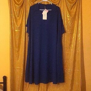 Bloomchic Midi Dark Blue Dress Size 20 NWT